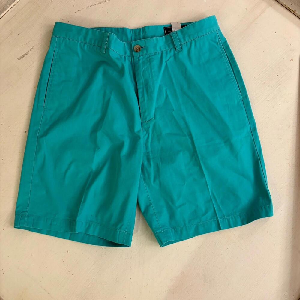 Vineyard Vines Club Shorts Mens 34 Green Chino Casual Golf Preppy Boating